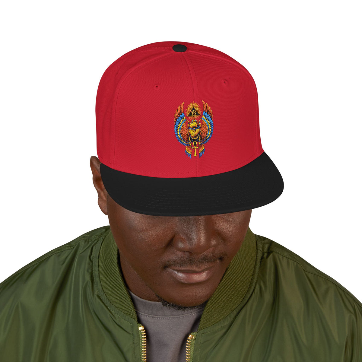 Egyptian Heritage High-Profile Embroidered Snapback