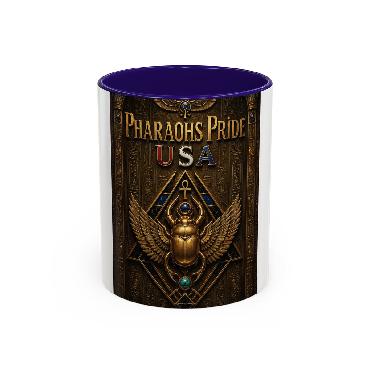 Pharaohs Pride USA Colorful Ceramic Mug (11 oz, 15 oz)