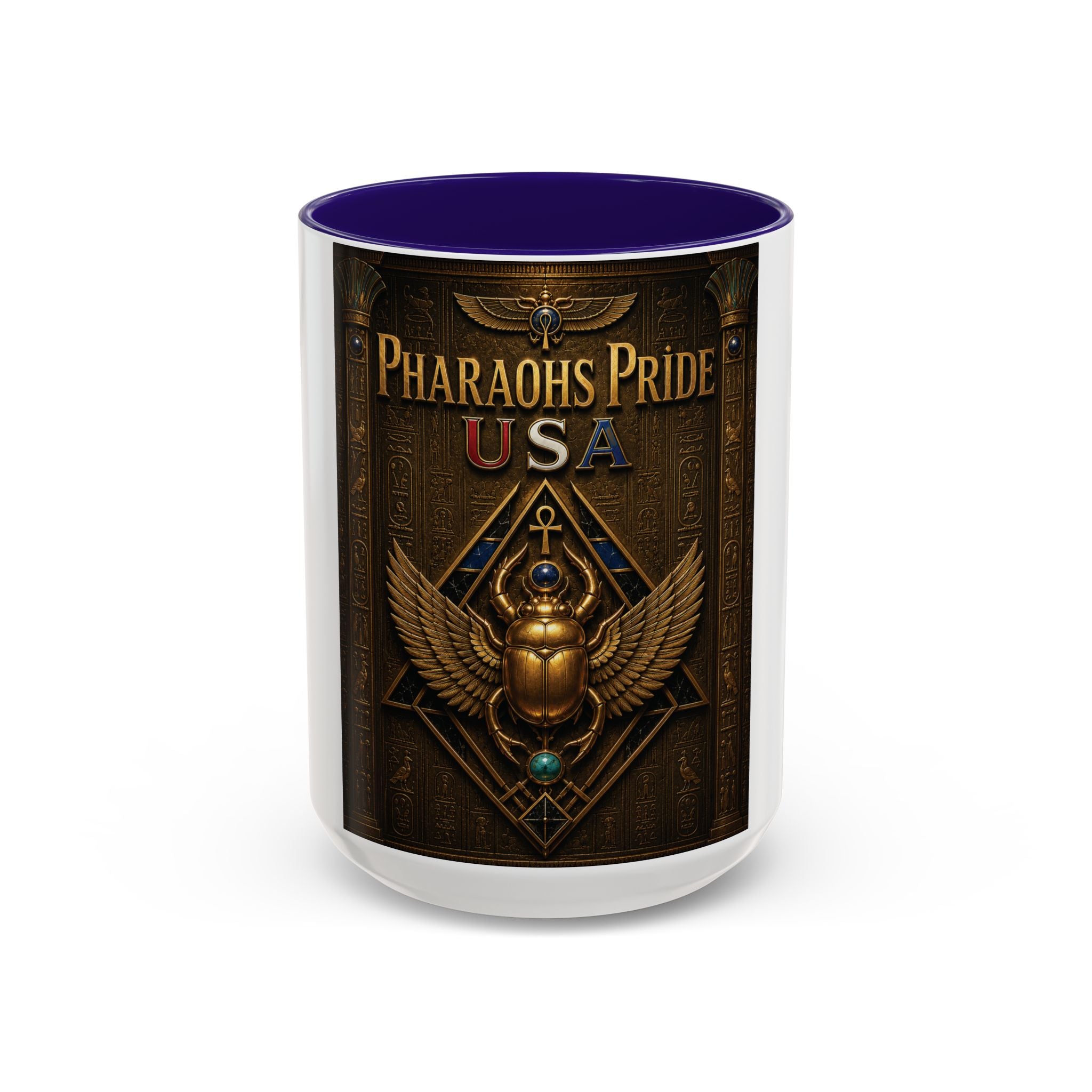 Pharaohs Pride USA Colorful Ceramic Mug (11 oz, 15 oz)
