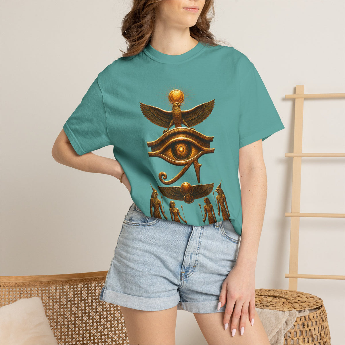 Egyptian Heritage Garment-Dyed Relaxed Cotton Tee