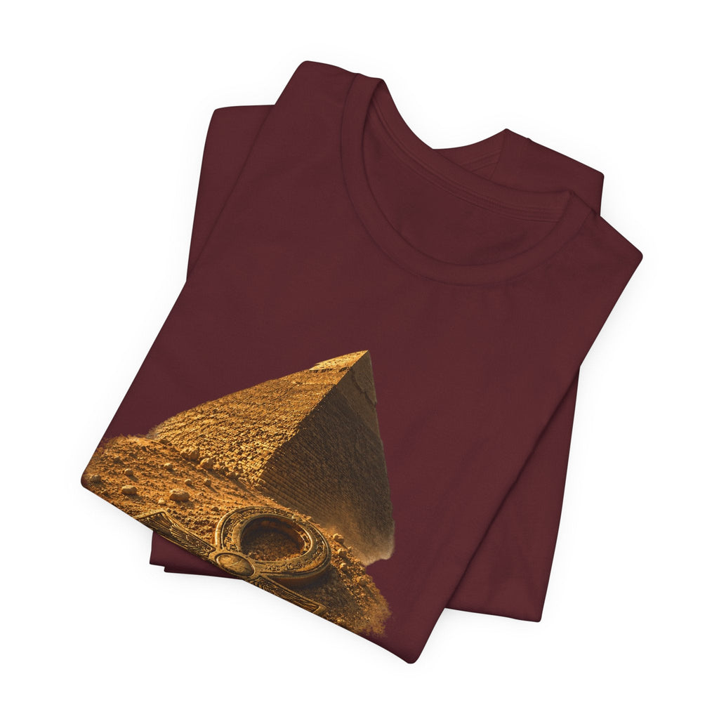 Egyptian Pyramid & Ankh T-Shirt — Ancient Egypt Graphic Tee Printify