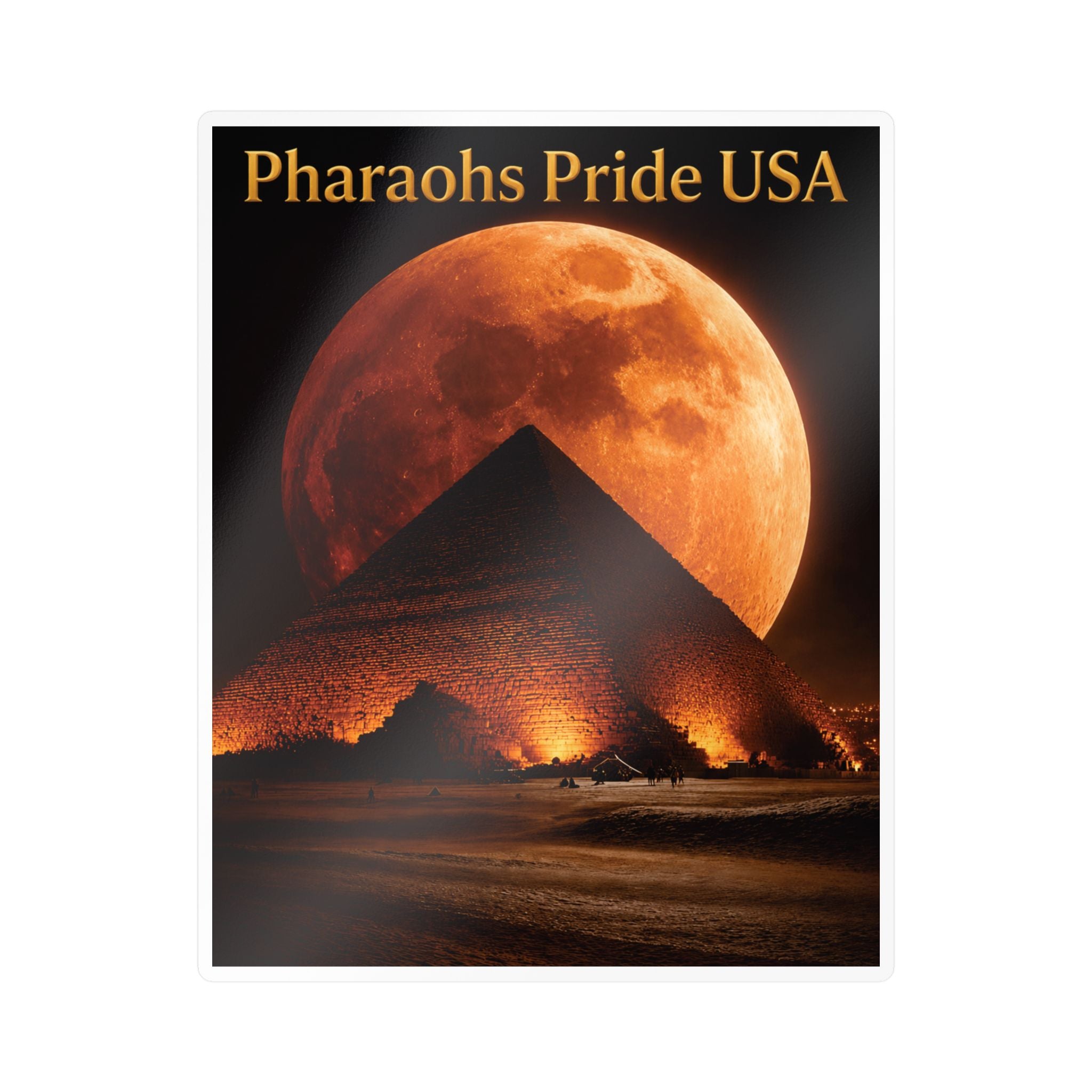 Pharaohs Pride USA Kiss-Cut Vinyl Decal