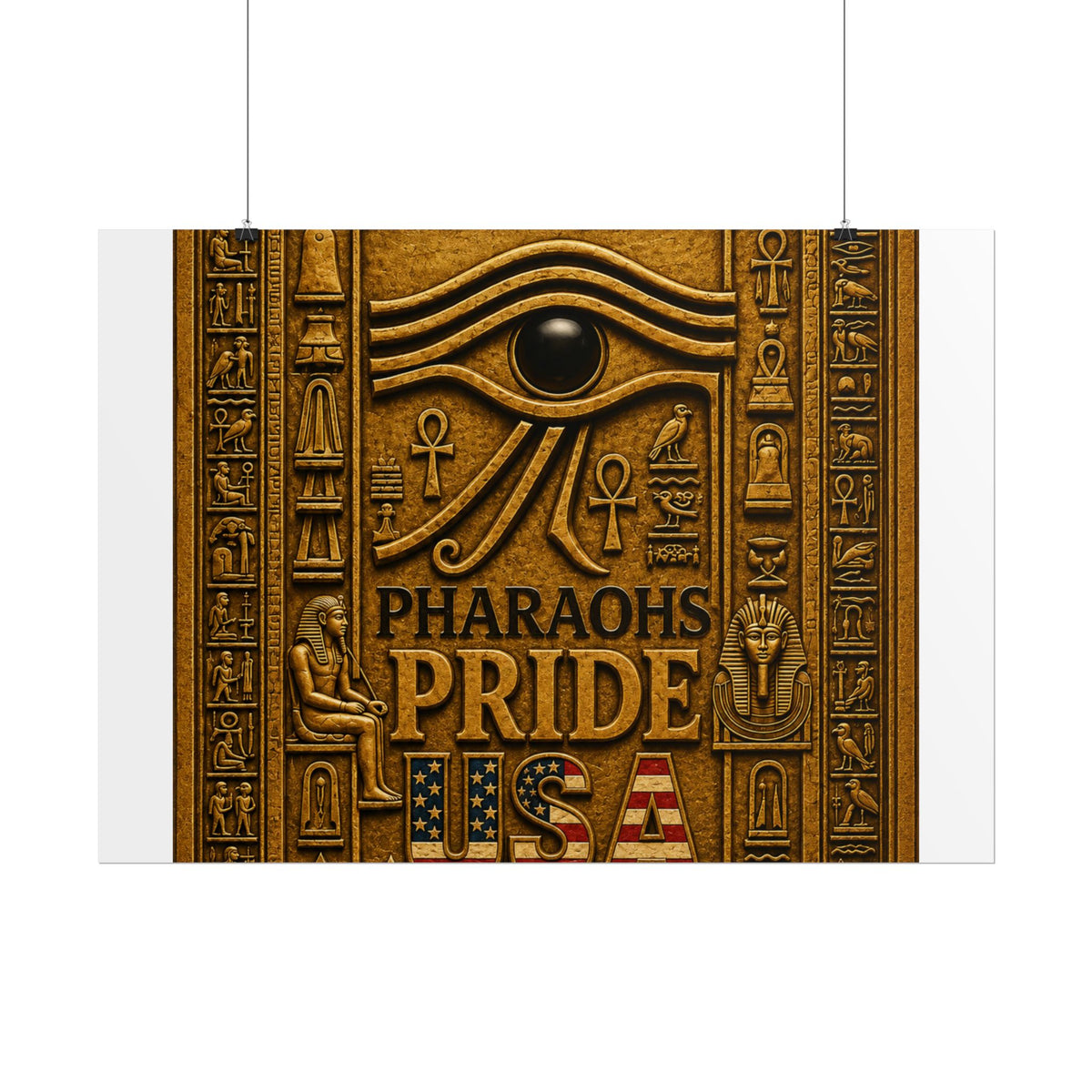 Eye of Horus Pride rolled poster by Pharaohs Pride USA — alternate product view