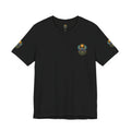 Scarabs & Sun Egyptian Scarab T-Shirt — Golden Sunback Graphic Tee Printify