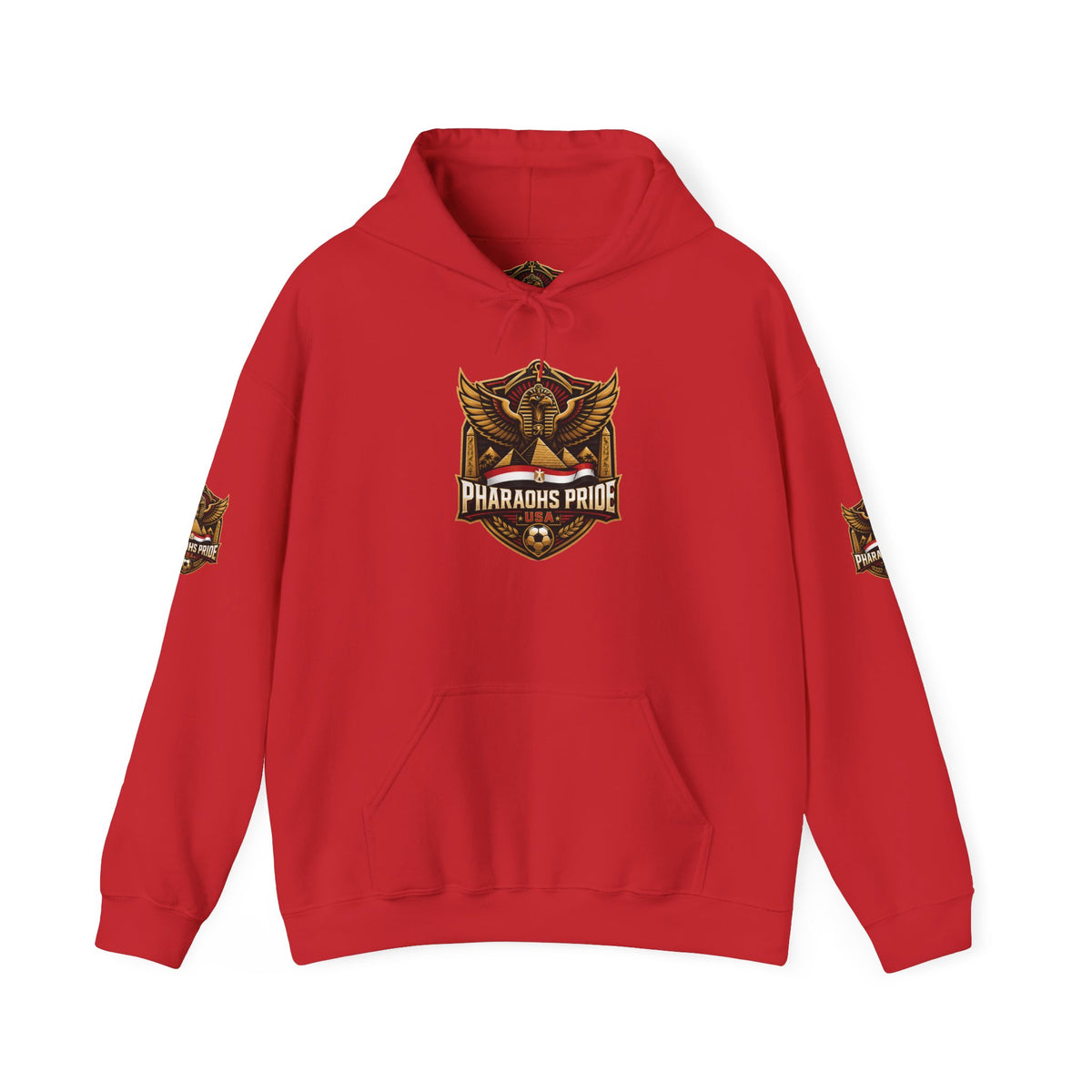 Pharaohs Pride USA Egyptian Crest Pullover Hoodie