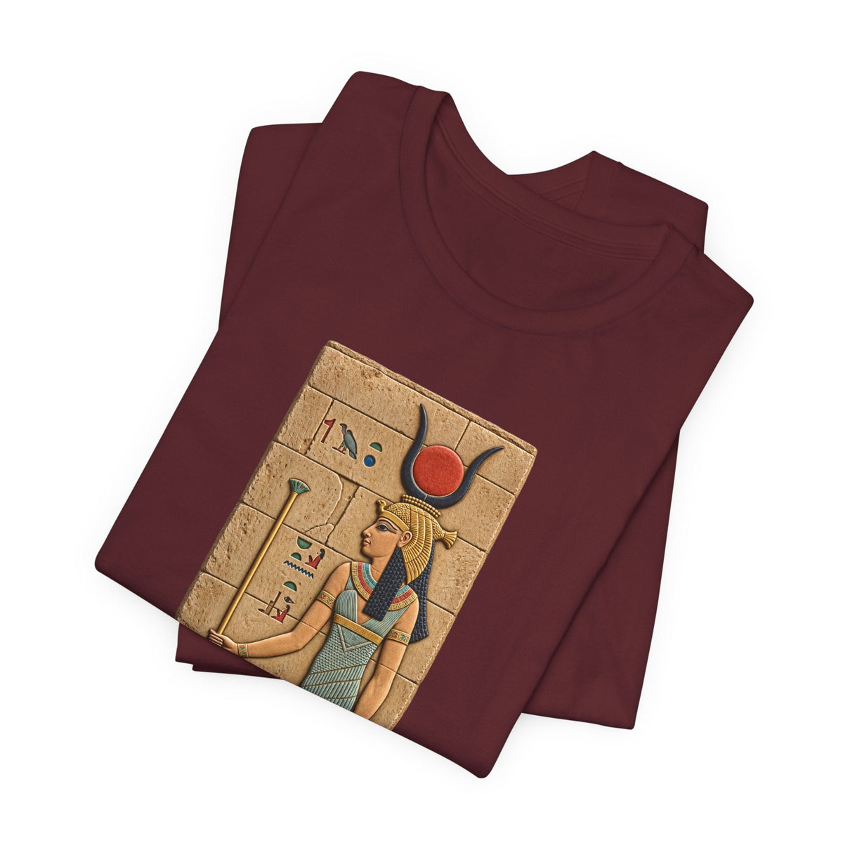 Goddess Isis T-Shirt — Ancient Egyptian Hieroglyph Art Tee Printify