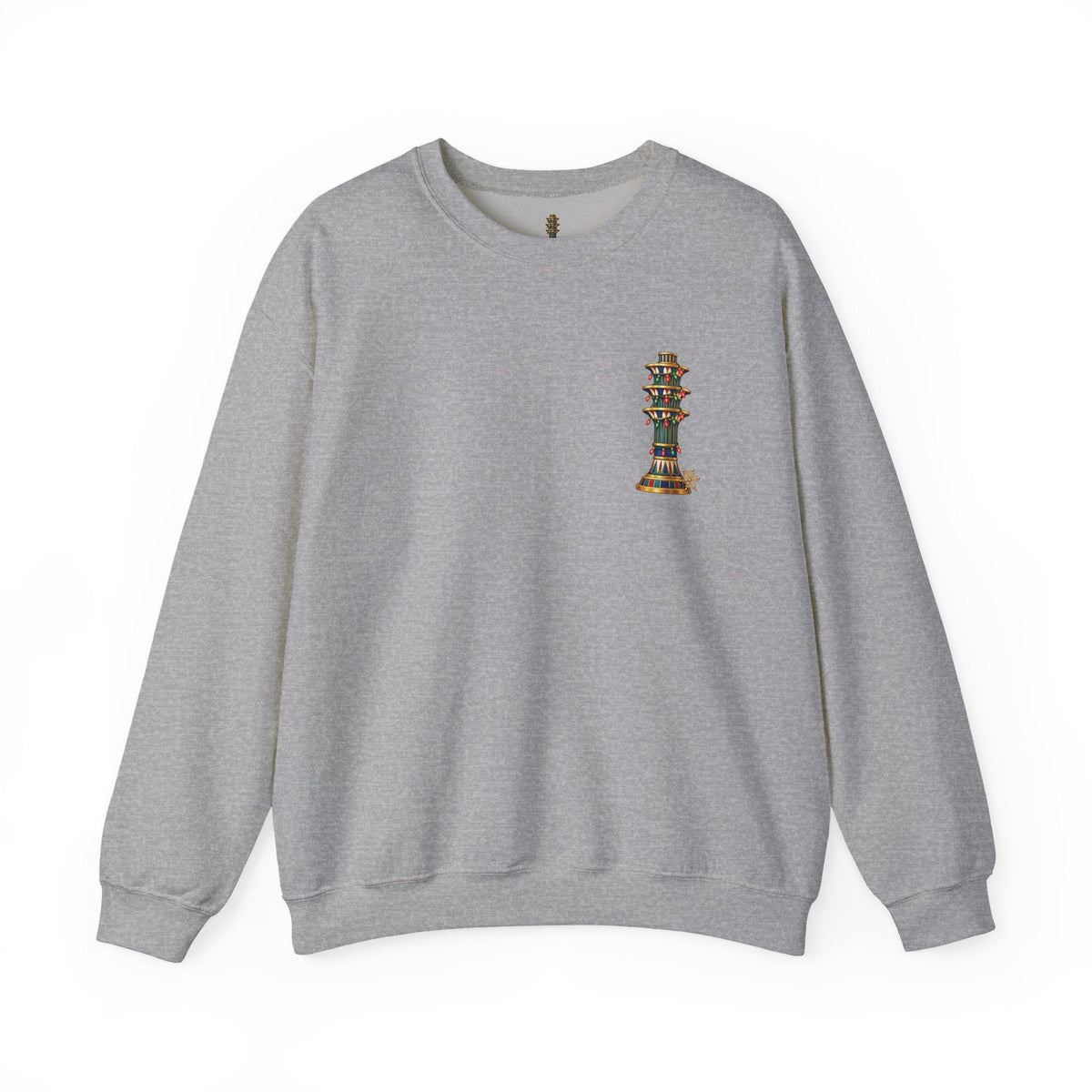 Egyptian Festive Pillar Christmas Crewneck Sweatshirt Printify
