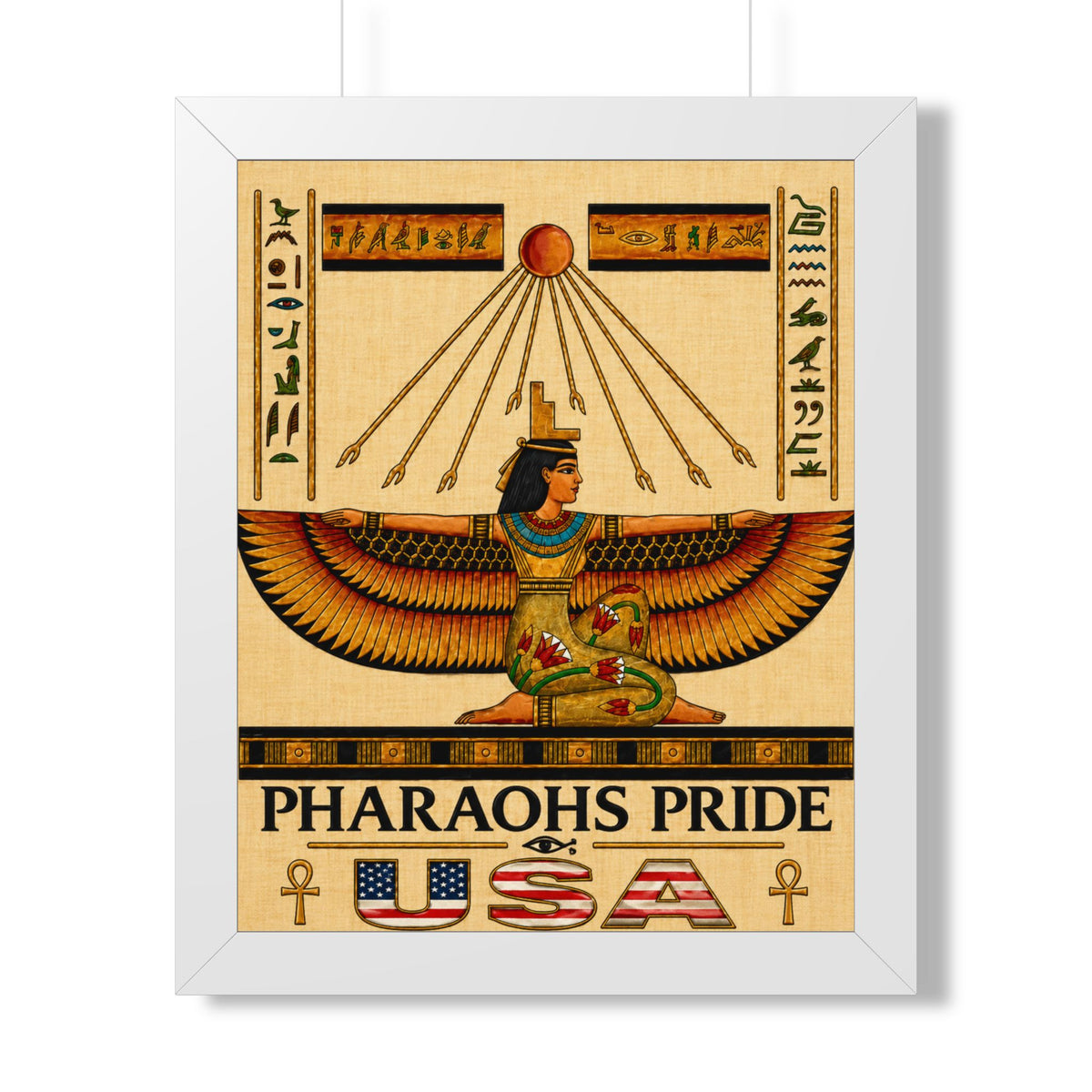 Pharaohs Pride USA Framed Egyptian Papyrus Wall Art product image 9