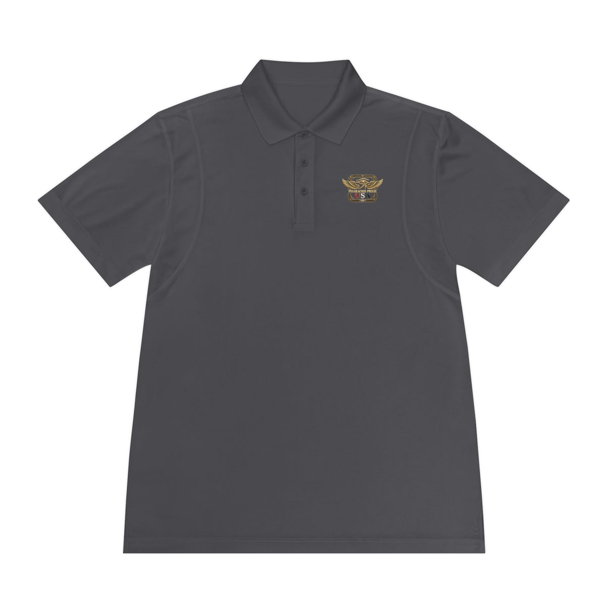 Pharaohs Pride USA men's performance polo front view