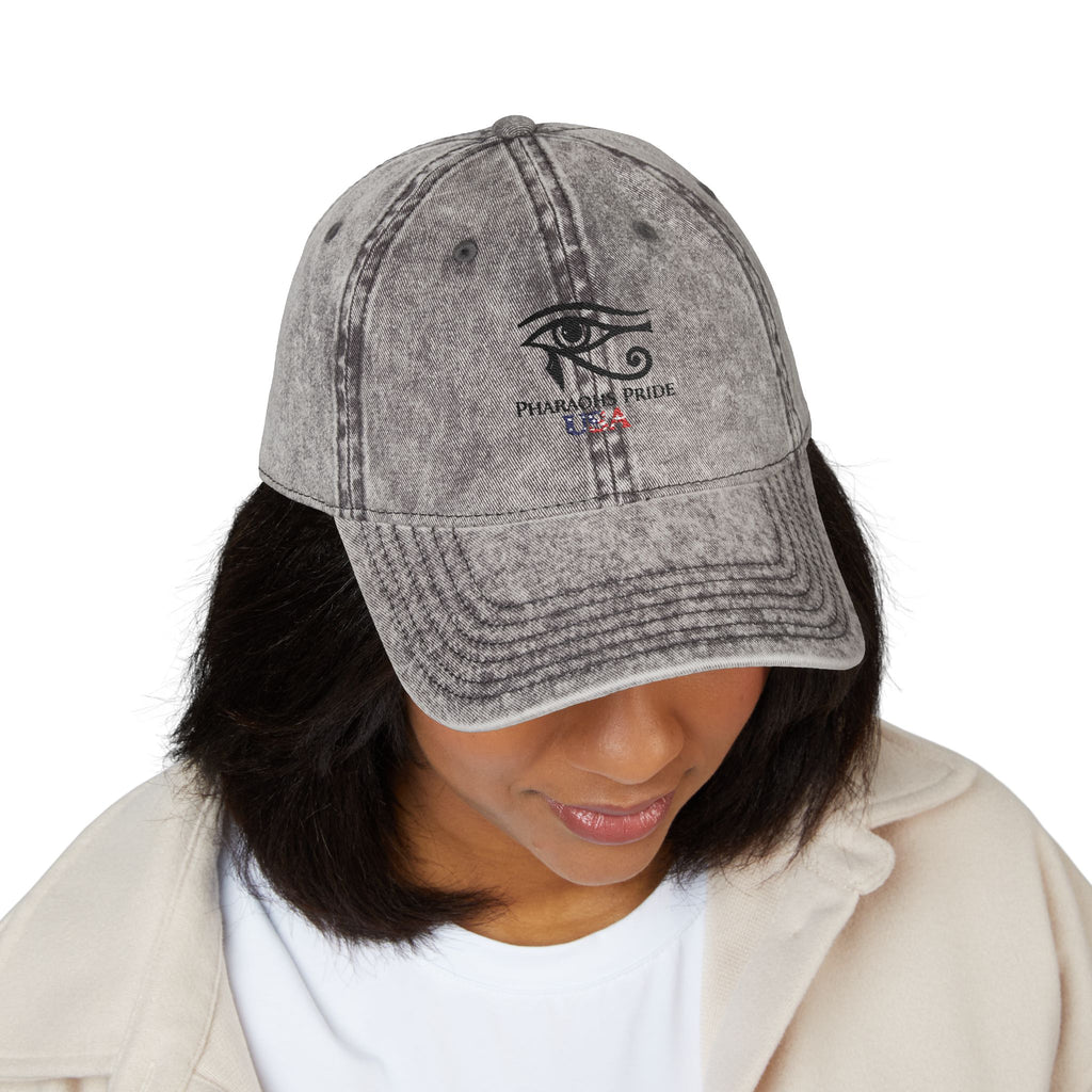 Pharaohs Pride USA Embroidered Vintage Cotton Cap