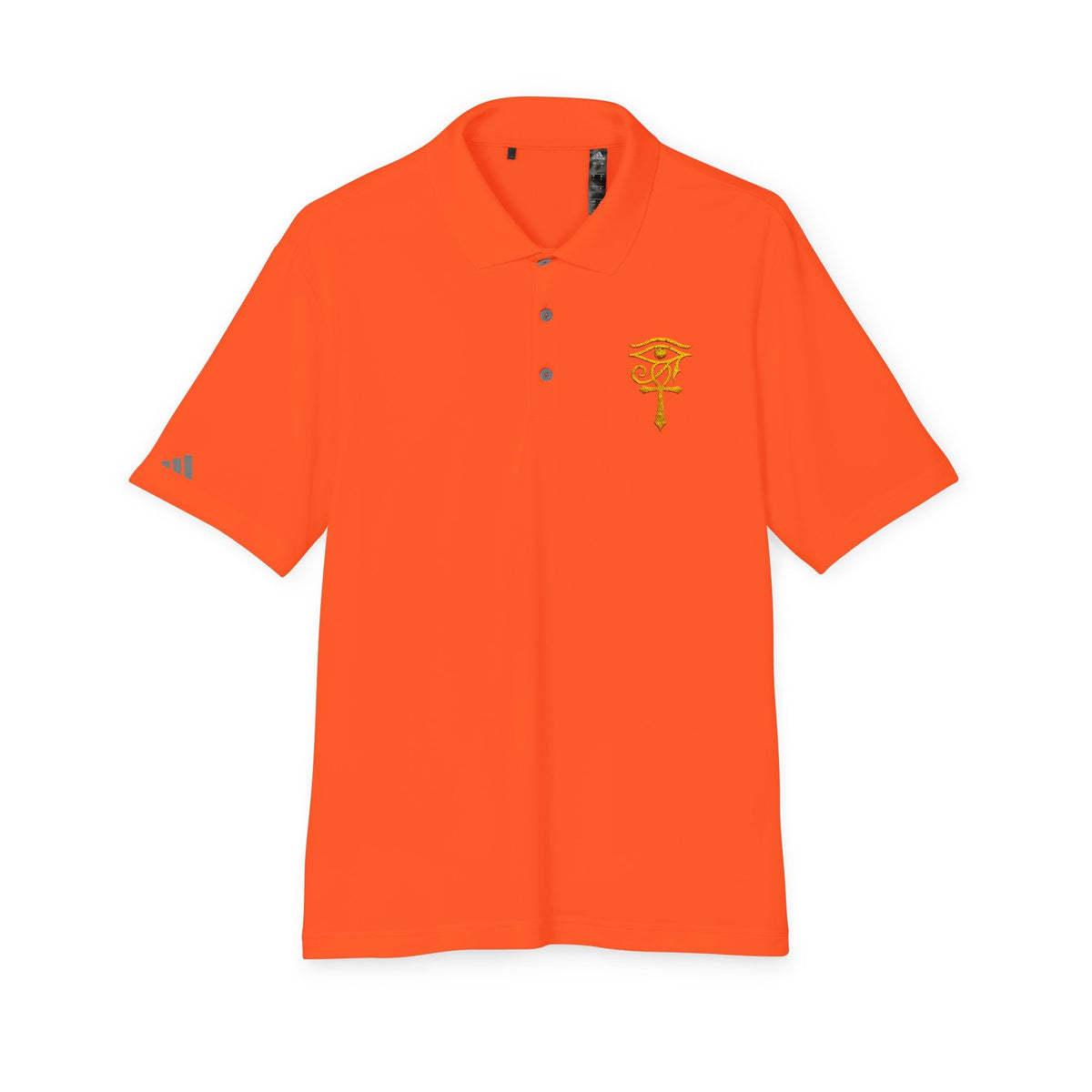 Eye of Horus Polo Shirt — Egyptian Symbol Embroidered Performance Golf Polo Printify