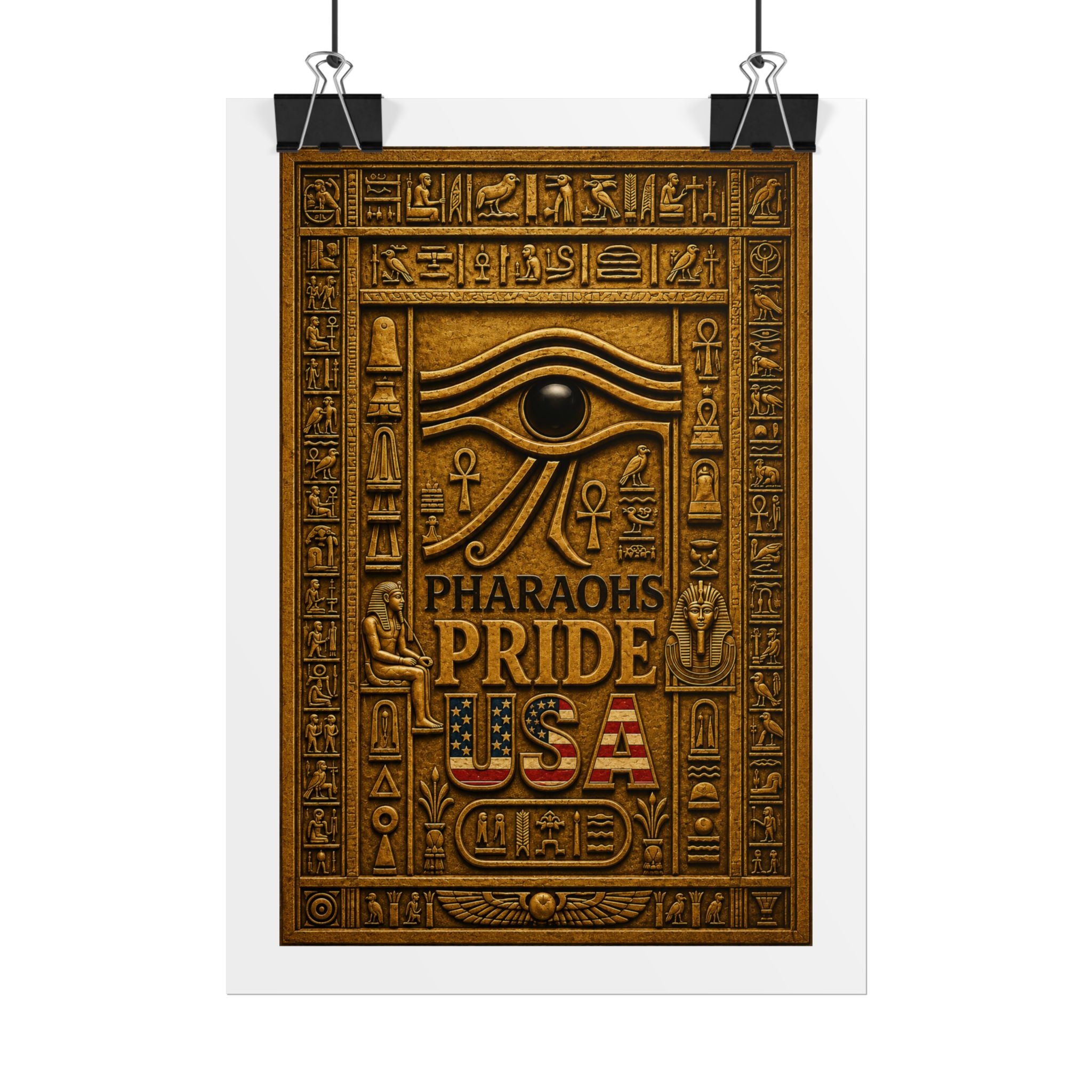 Eye of Horus Pride rolled poster by Pharaohs Pride USA — alternate product view