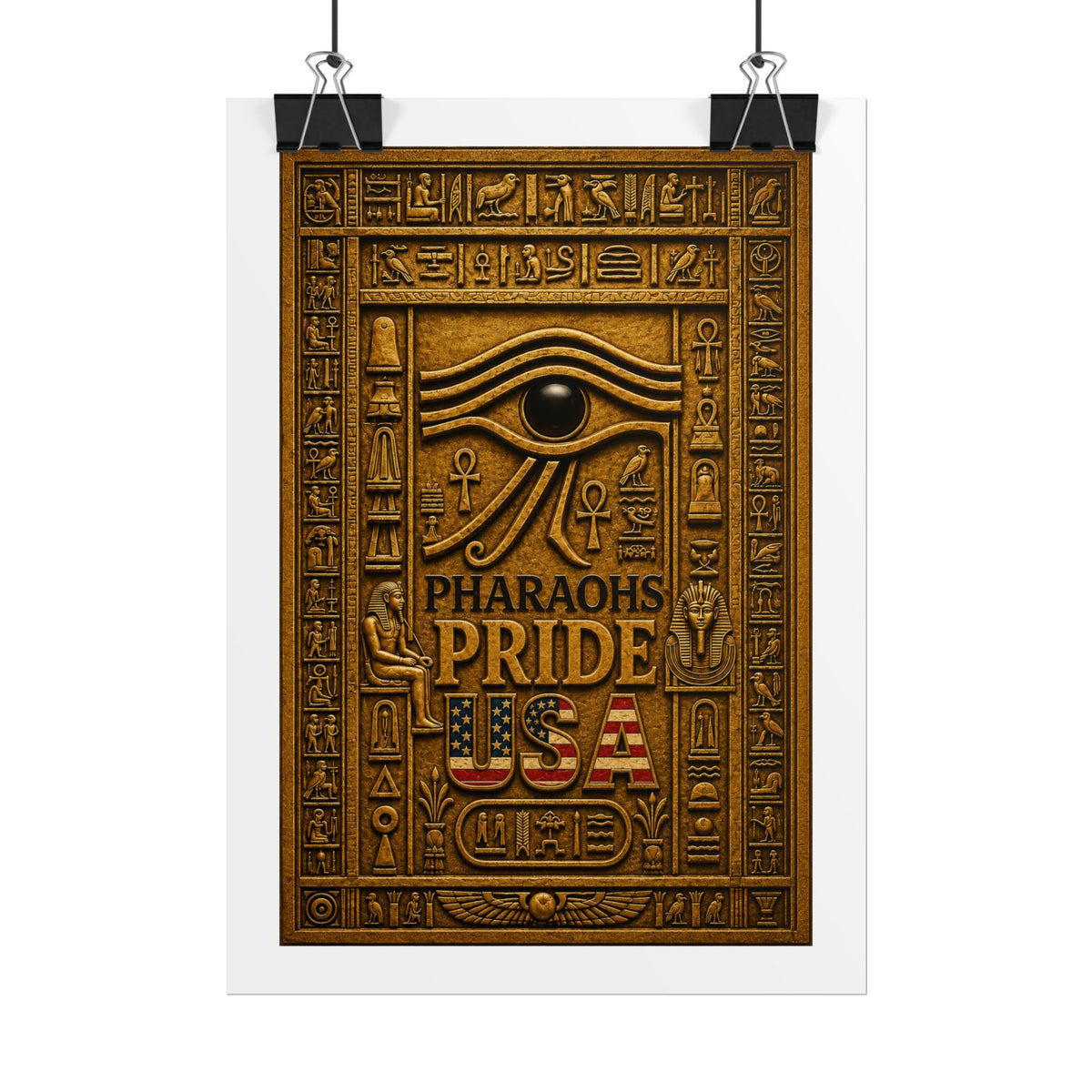 Eye of Horus Pride rolled poster by Pharaohs Pride USA — alternate product view