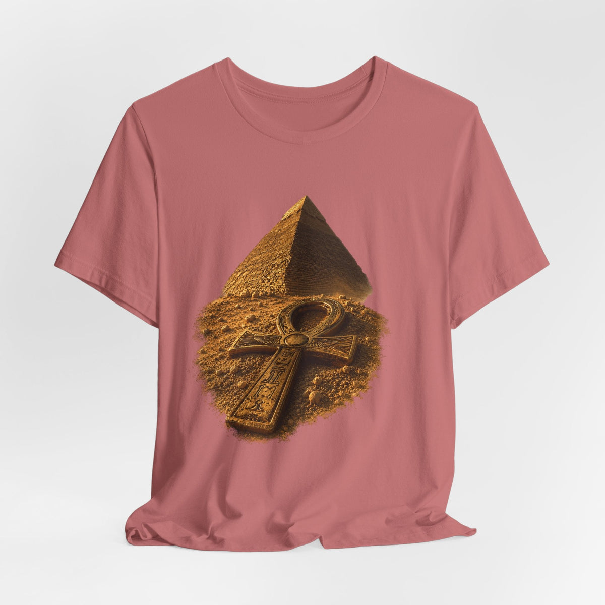 Egyptian Pyramid & Ankh T-Shirt — Ancient Egypt Graphic Tee Printify