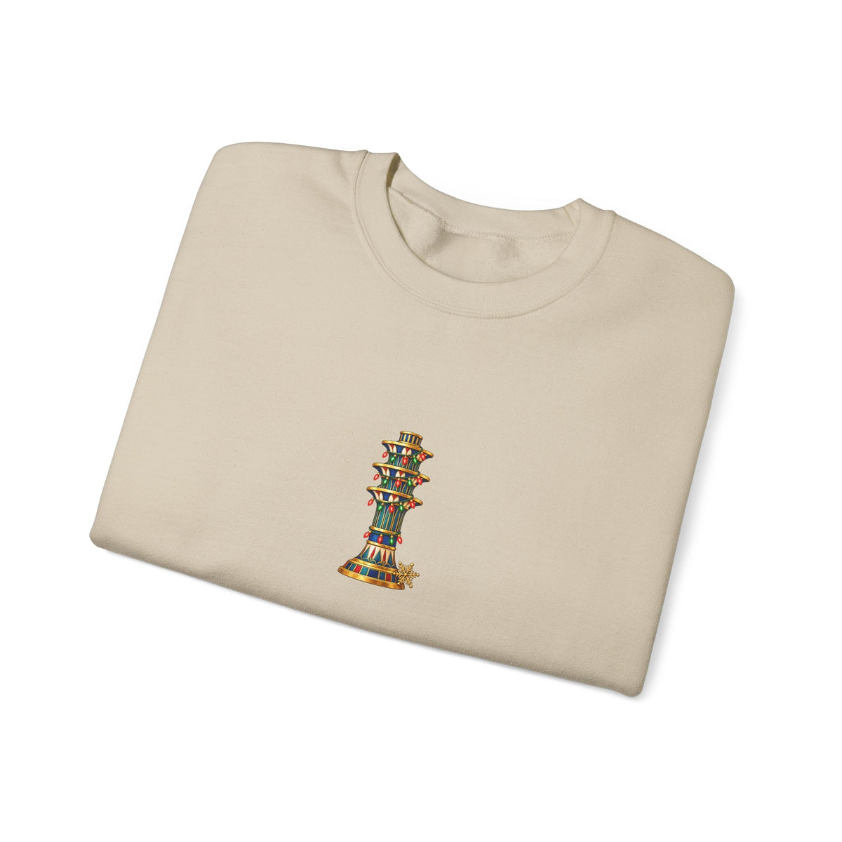 Egyptian Festive Pillar Christmas Crewneck Sweatshirt Printify