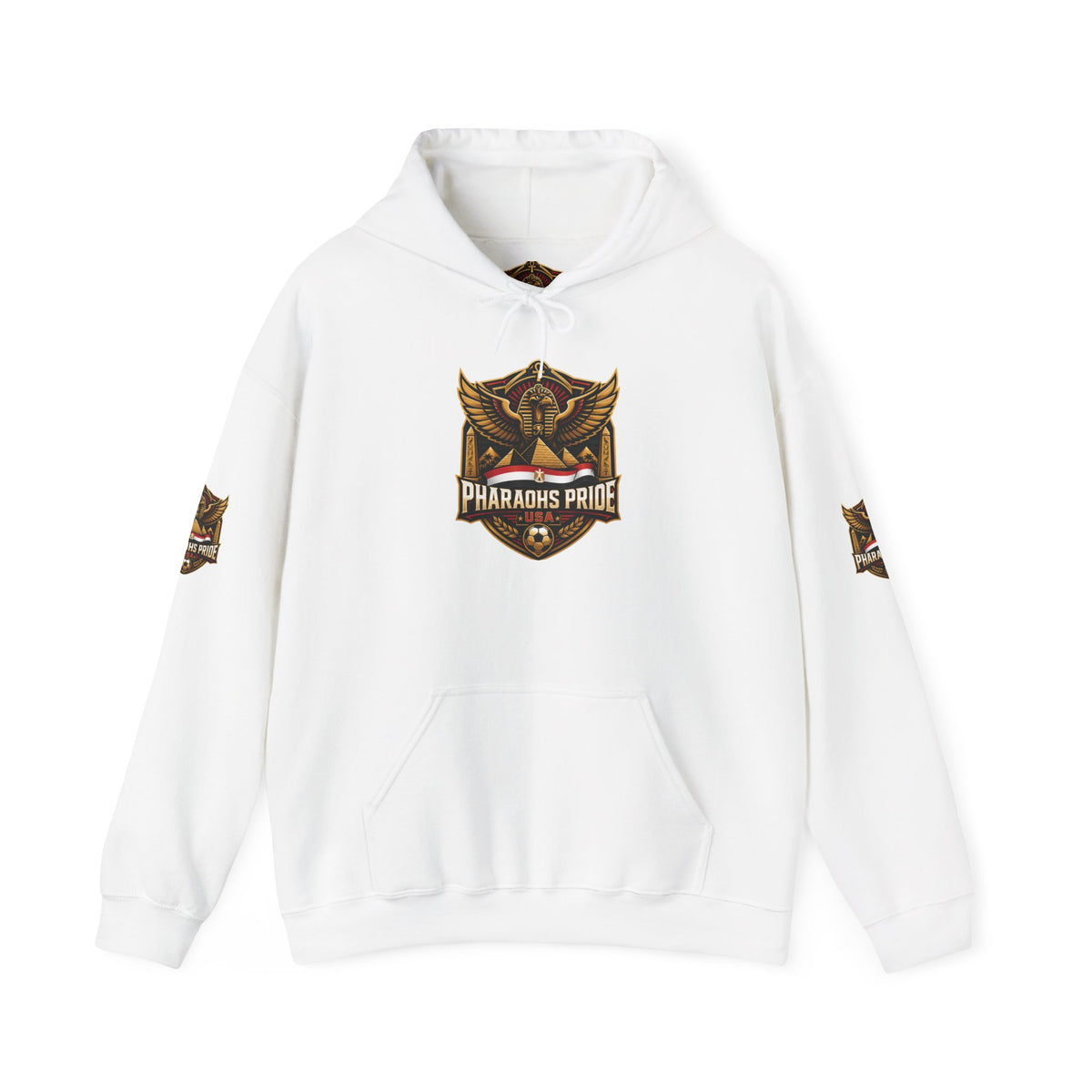 Pharaohs Pride USA Egyptian Crest Pullover Hoodie