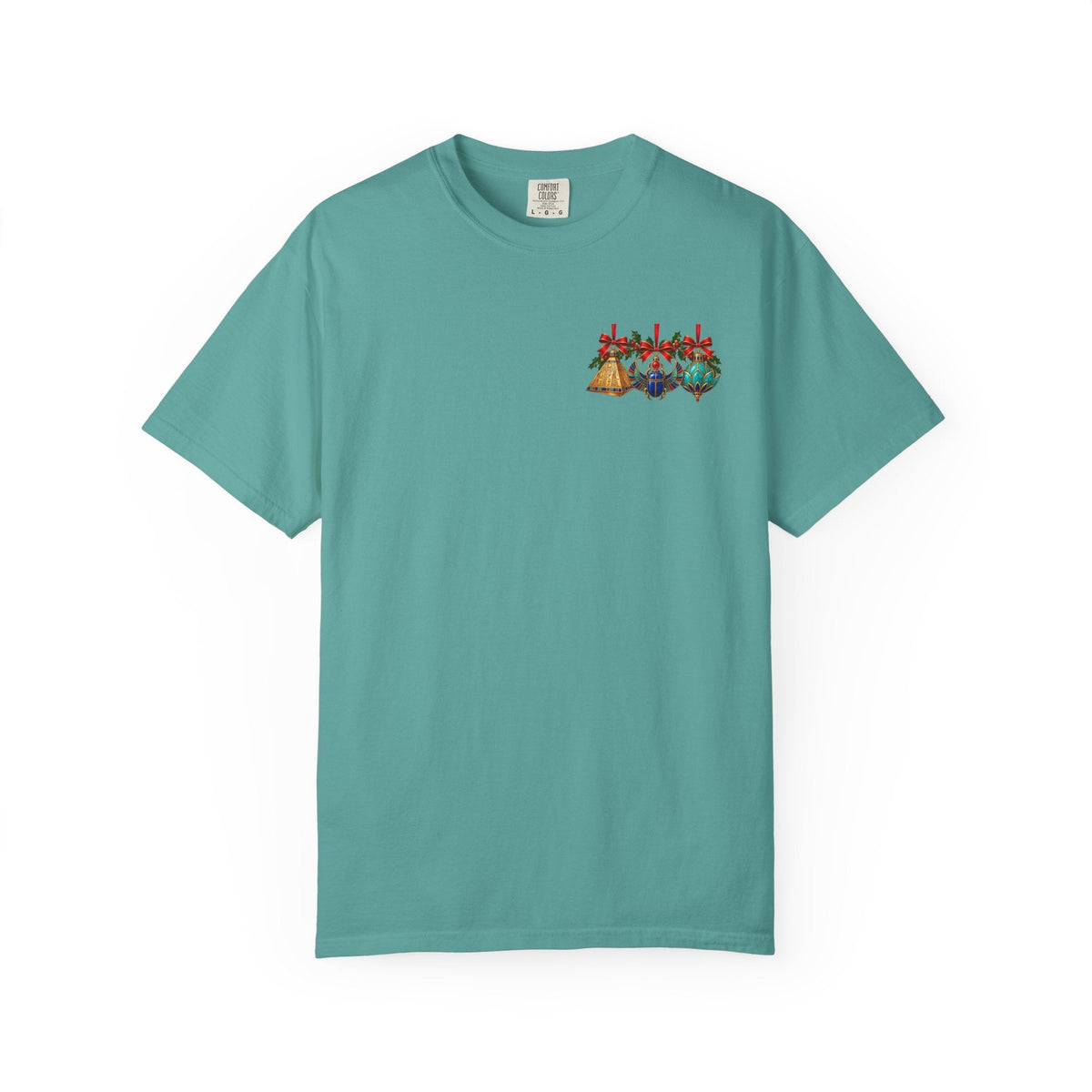 Egyptian Christmas Ornament Trio T-Shirt Printify