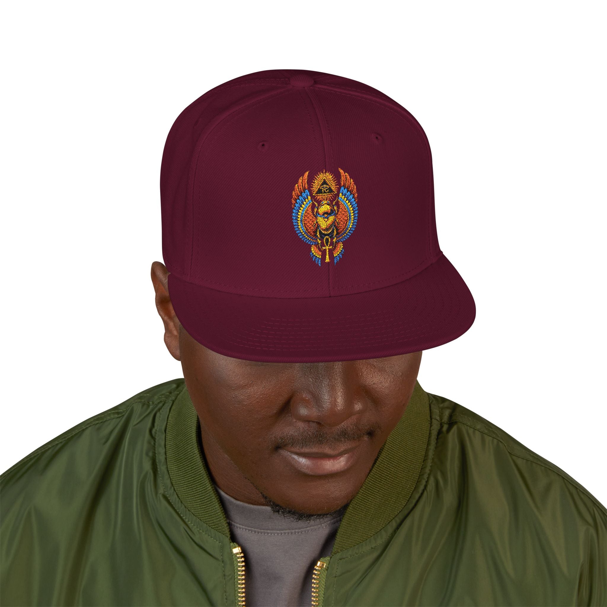 Egyptian Heritage High-Profile Embroidered Snapback