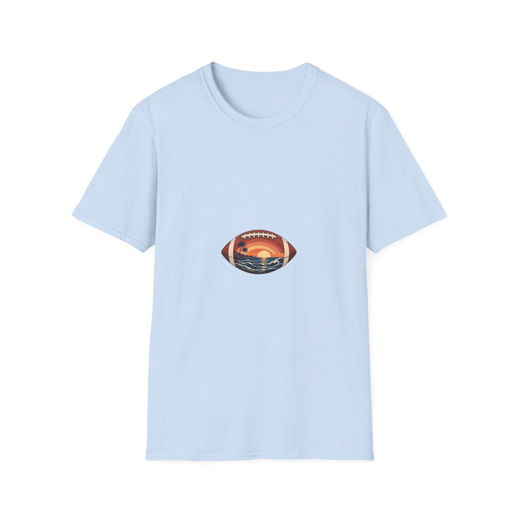 California Game Day Football T-Shirt | Coastal Sunset Printify