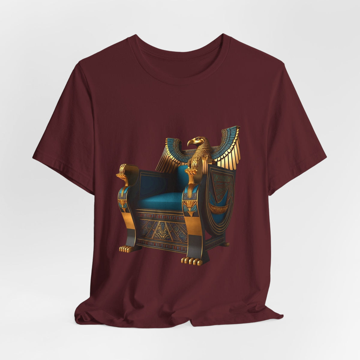 Egyptian Throne T-Shirt — Ancient Egypt Golden Throne Tee Printify