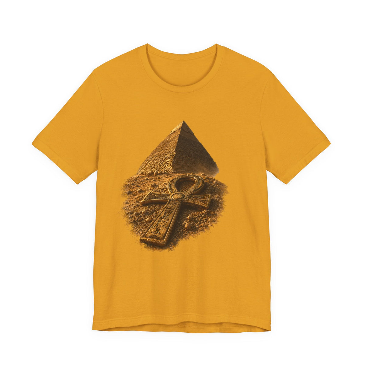 Egyptian Pyramid & Ankh T-Shirt — Ancient Egypt Graphic Tee Printify