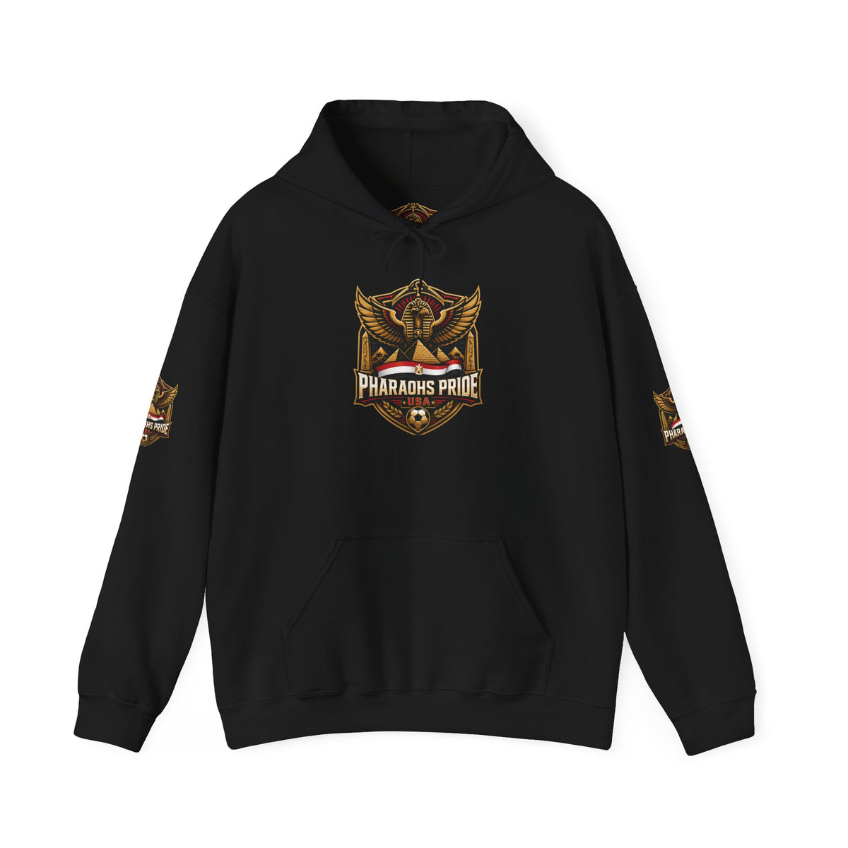Egypt Football Fan Hoodie with Pharaoh Graphic
