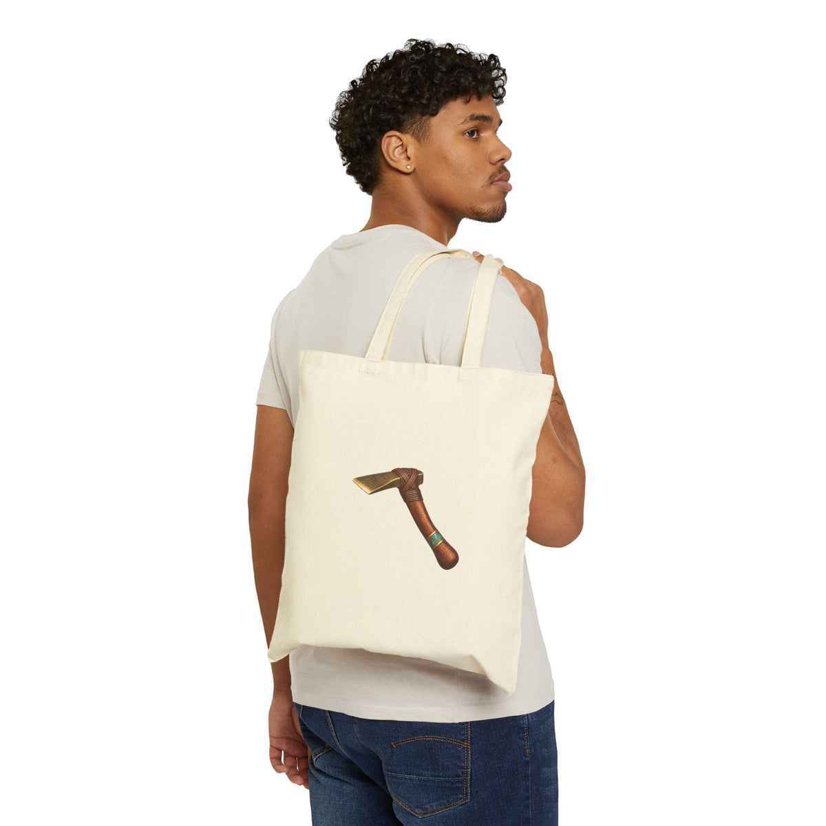 Craft of Eternity — Egyptian Bronze Adze Canvas Tote Printify
