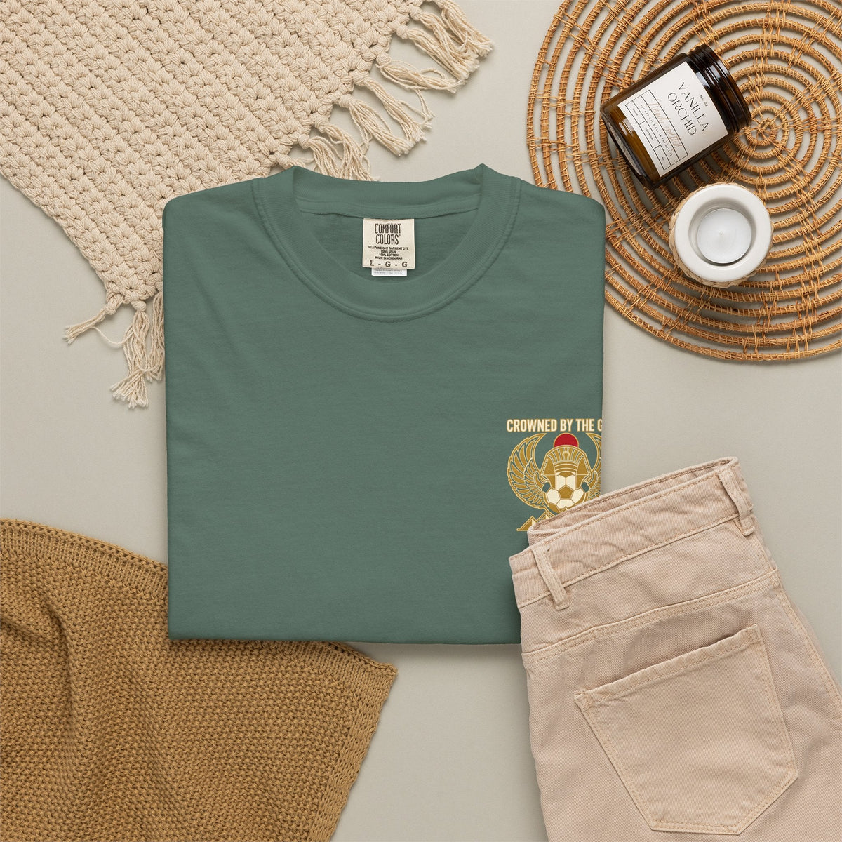 Crowned by the Game – Egyptian Football Heritage T-Shirt Printify