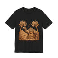 Camel Oasis T-Shirt — Egyptian Desert Palm Graphic Tee Printify