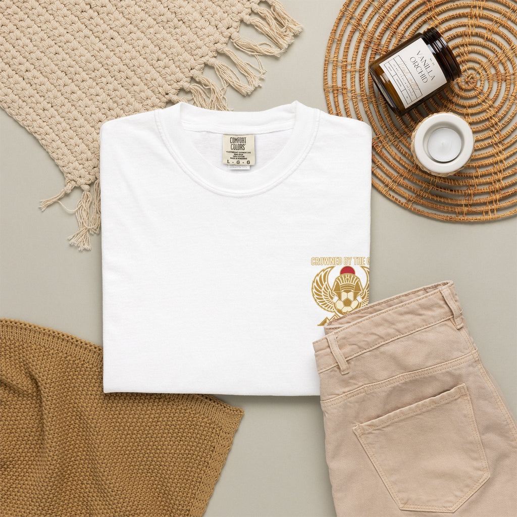 Crowned by the Game – Egyptian Football Heritage T-Shirt Printify