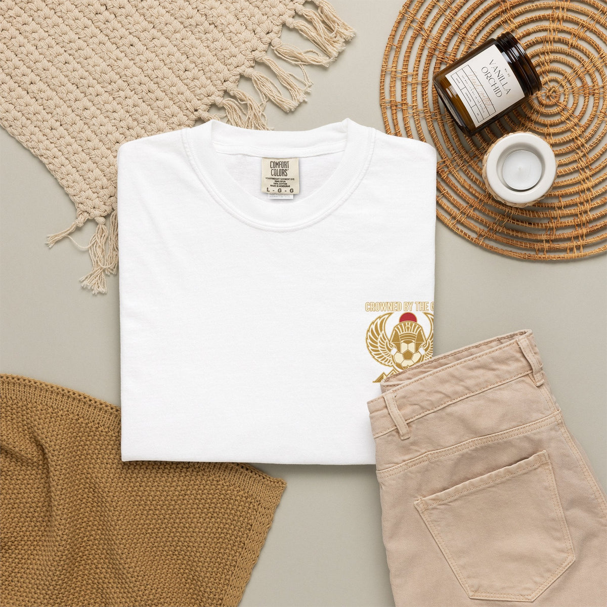 Crowned by the Game – Egyptian Football Heritage T-Shirt Printify