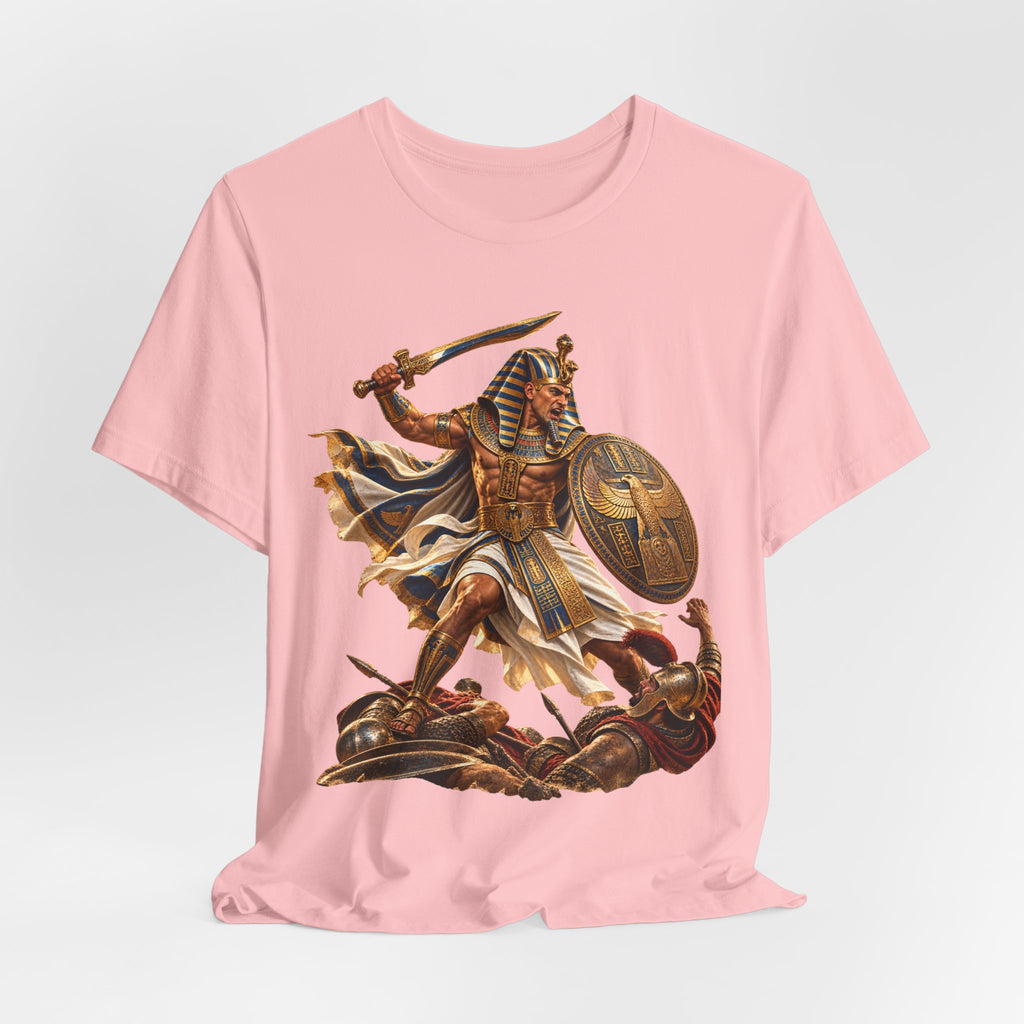 Egyptian Pharaoh Warrior T-Shirt — Ancient Battle Graphic Tee Printify