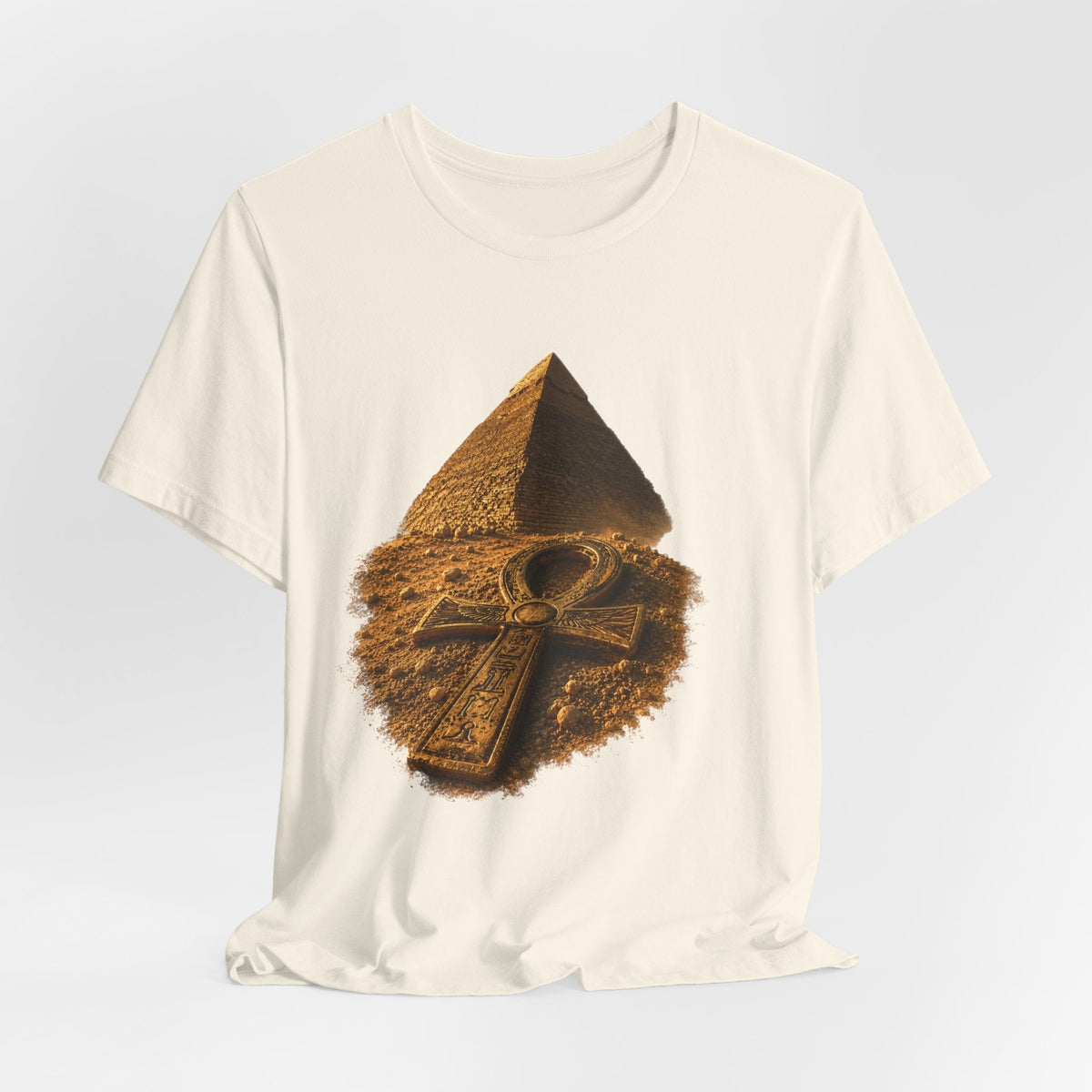 Egyptian Pyramid & Ankh T-Shirt — Ancient Egypt Graphic Tee Printify