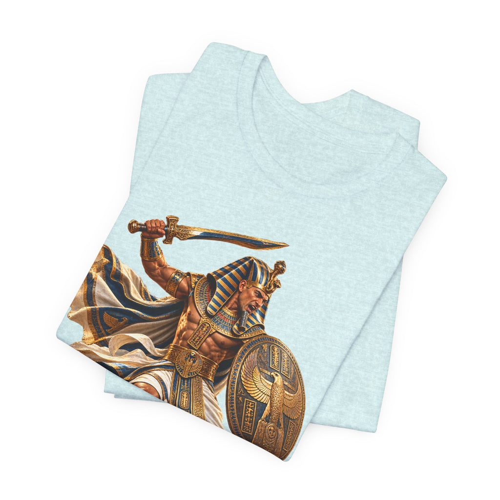 Egyptian Pharaoh Warrior T-Shirt — Ancient Battle Graphic Tee Printify