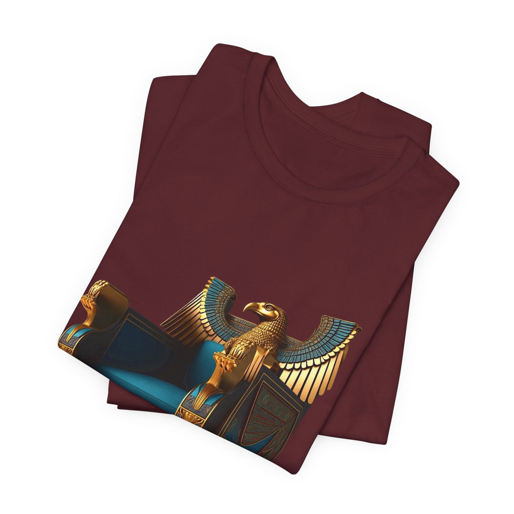 Egyptian Throne T-Shirt — Ancient Egypt Golden Throne Tee Printify