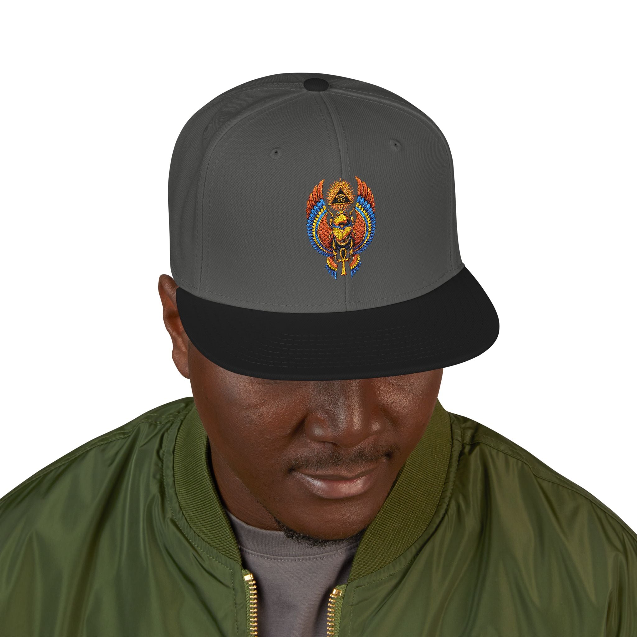 Egyptian Heritage High-Profile Embroidered Snapback