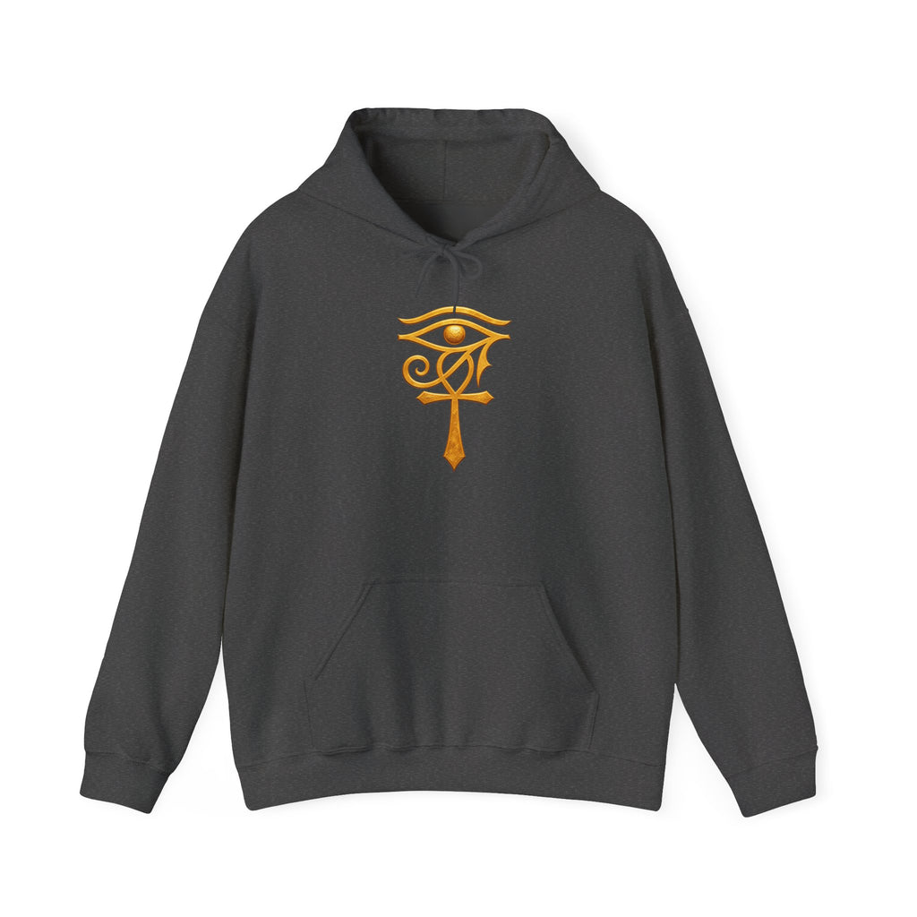 Hoodie — Golden Eye of Ra Symbol Graphic Hoodie Printify