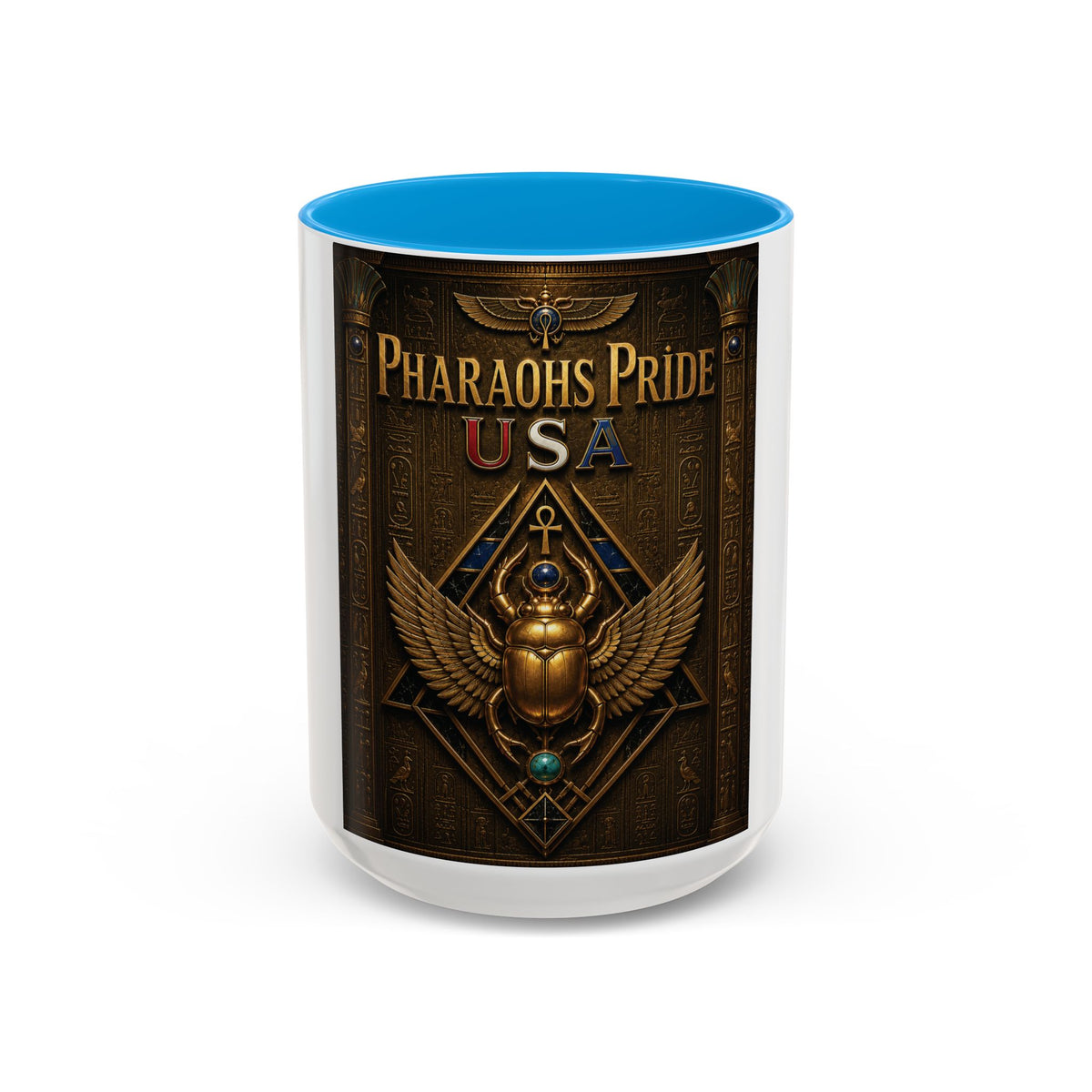 Pharaohs Pride USA Colorful Ceramic Mug (11 oz, 15 oz)