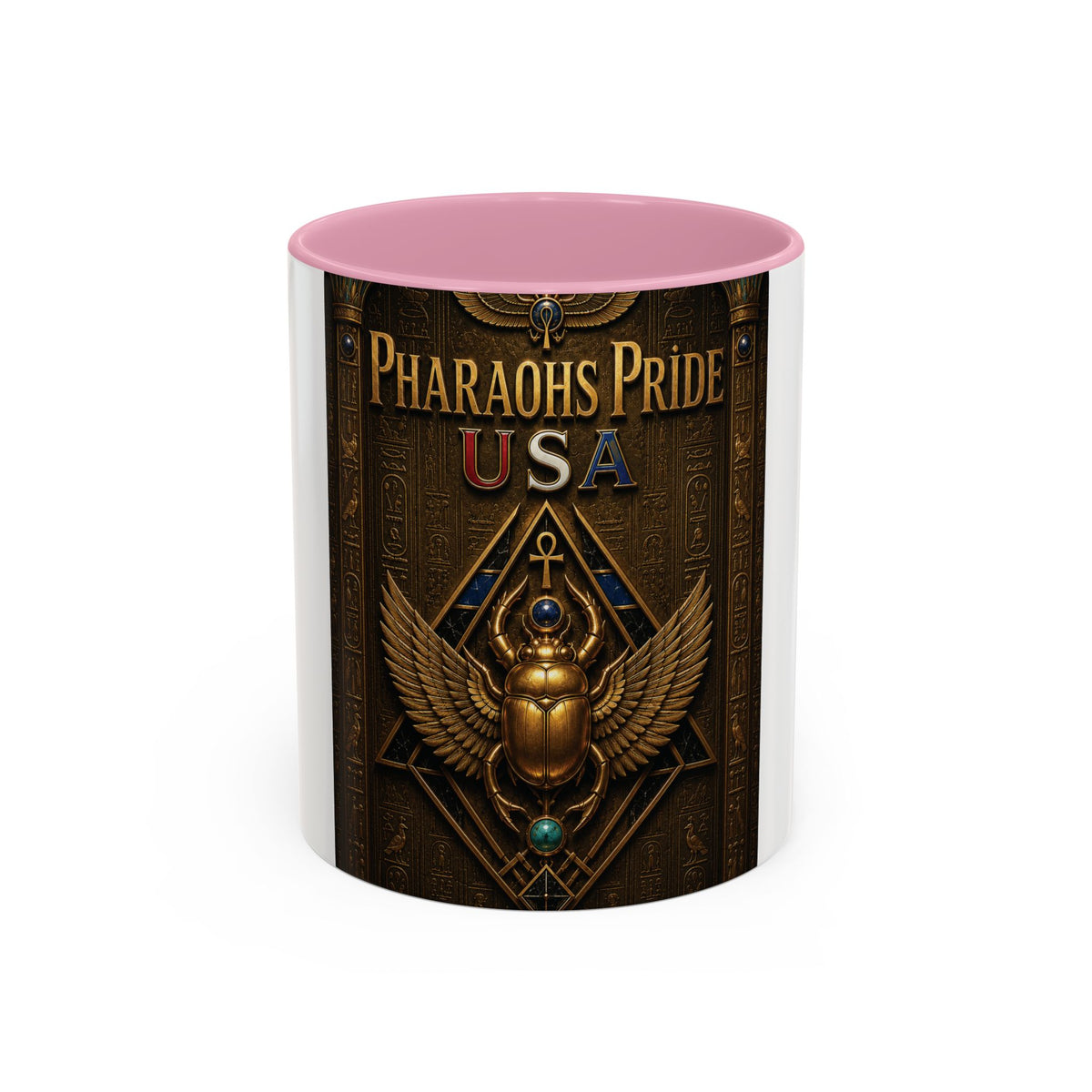 Pharaohs Pride USA Colorful Ceramic Mug (11 oz, 15 oz)
