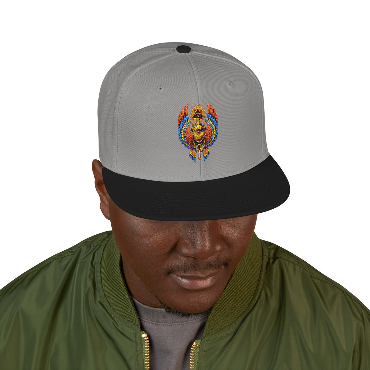 Egyptian Heritage High-Profile Embroidered Snapback