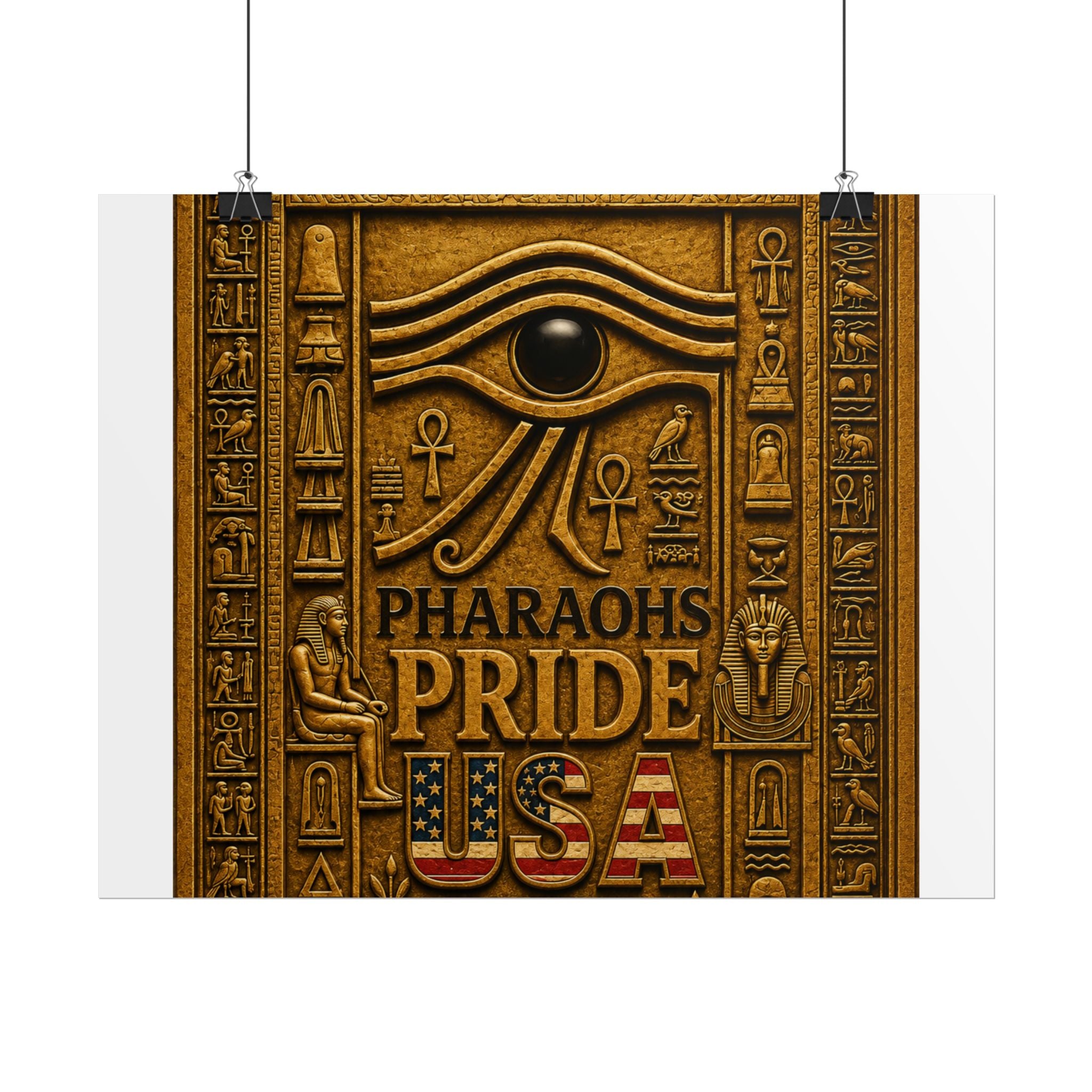 Eye of Horus Pride rolled poster by Pharaohs Pride USA — alternate product view