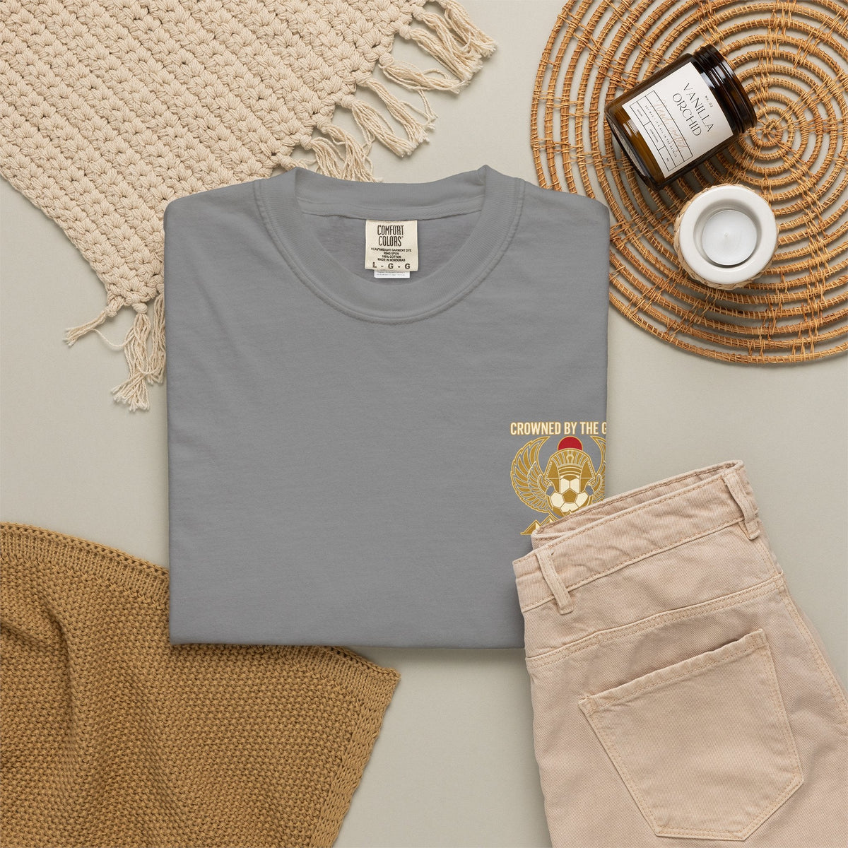 Crowned by the Game – Egyptian Football Heritage T-Shirt Printify