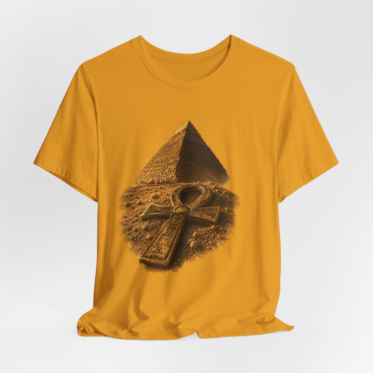 Egyptian Pyramid & Ankh T-Shirt — Ancient Egypt Graphic Tee Printify