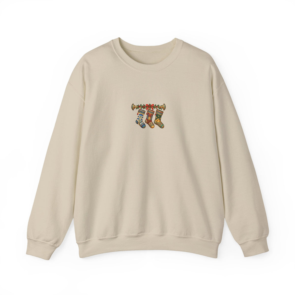 Egyptian Papyrus Christmas Stockings Crewneck Sweatshirt Printify