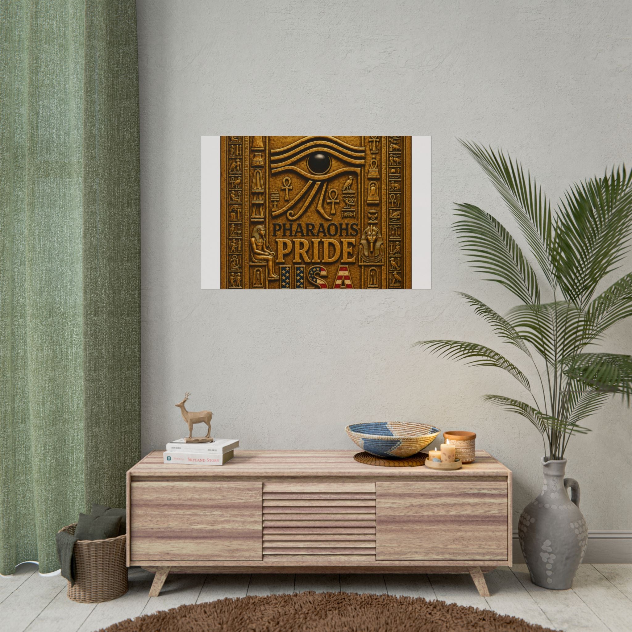 Eye of Horus Pride rolled poster by Pharaohs Pride USA — alternate product view