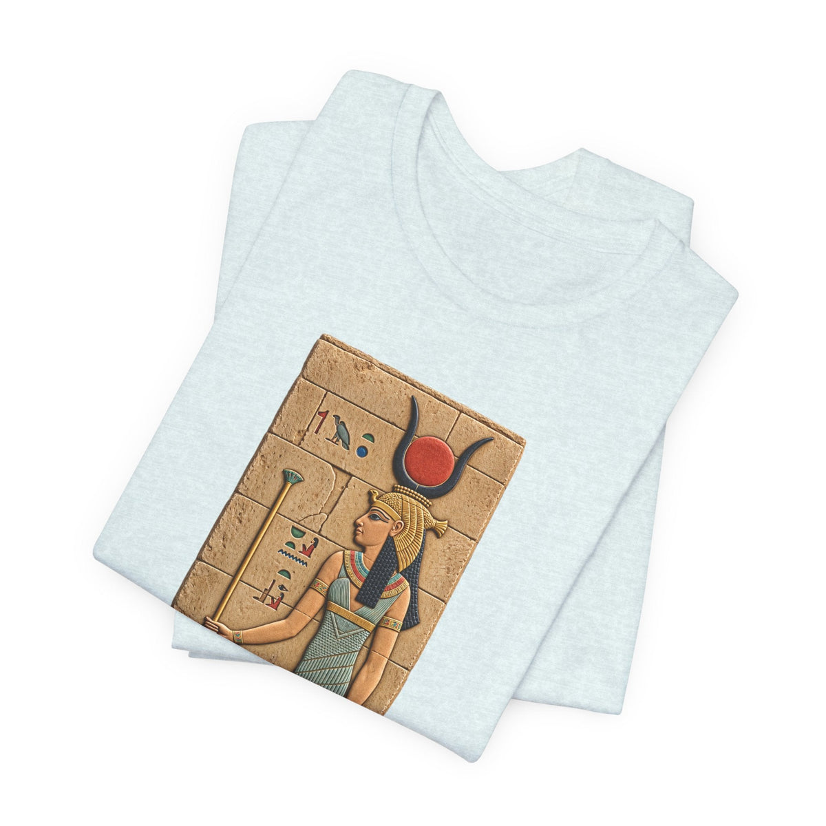 Goddess Isis T-Shirt — Ancient Egyptian Hieroglyph Art Tee Printify