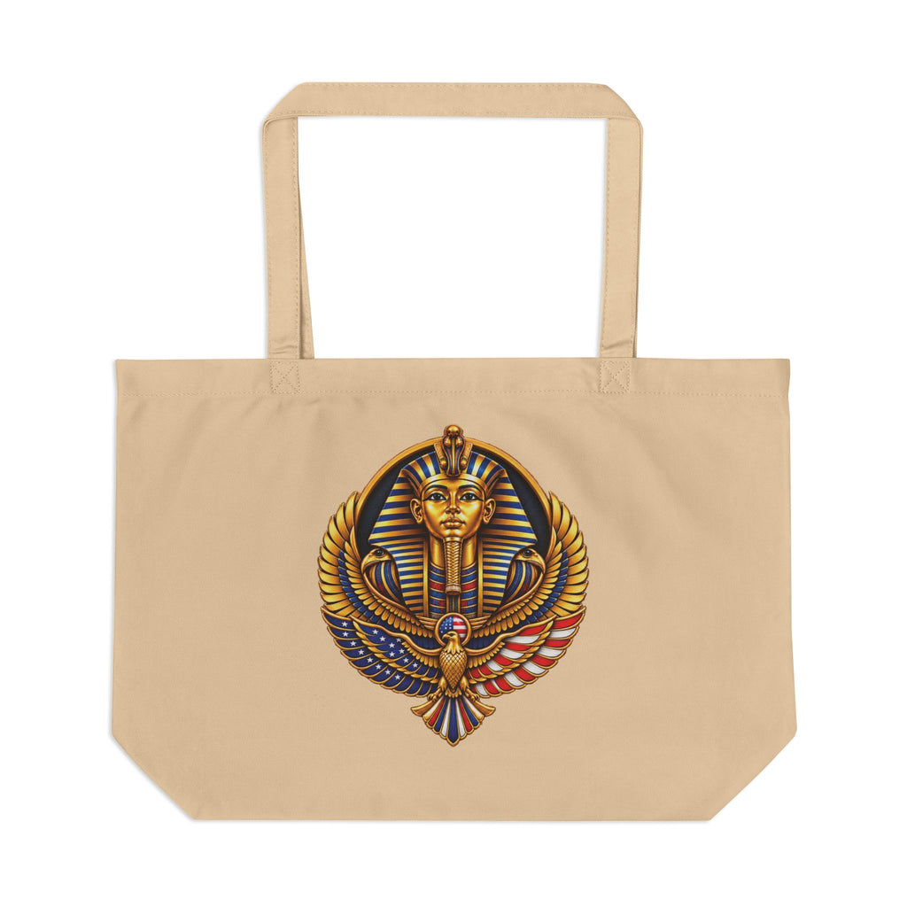 Pharaohs Pride USA Organic Cotton Large Tote Bag