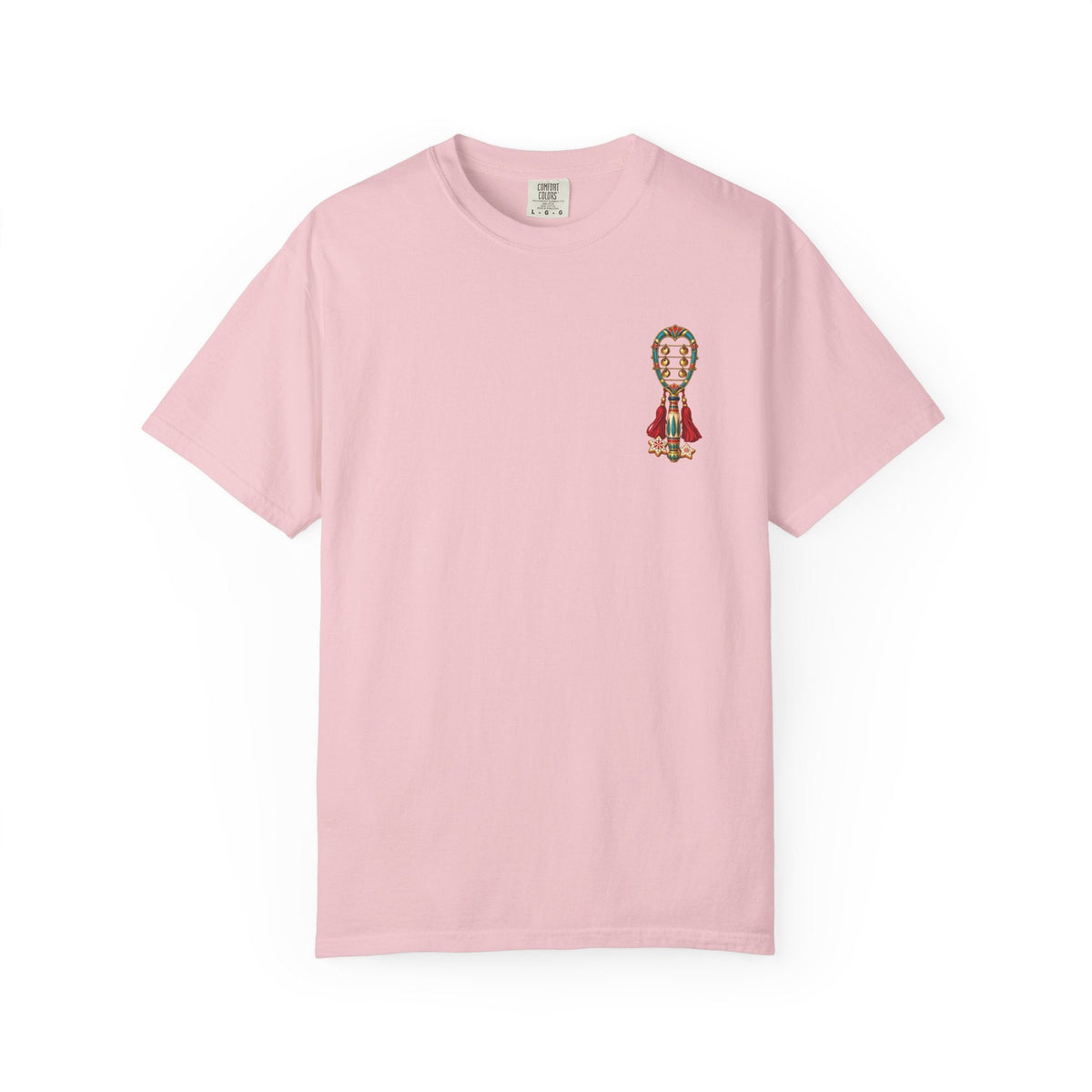 Egyptian Sistrum Christmas T-Shirt — Festive Rattle & Stars Printify