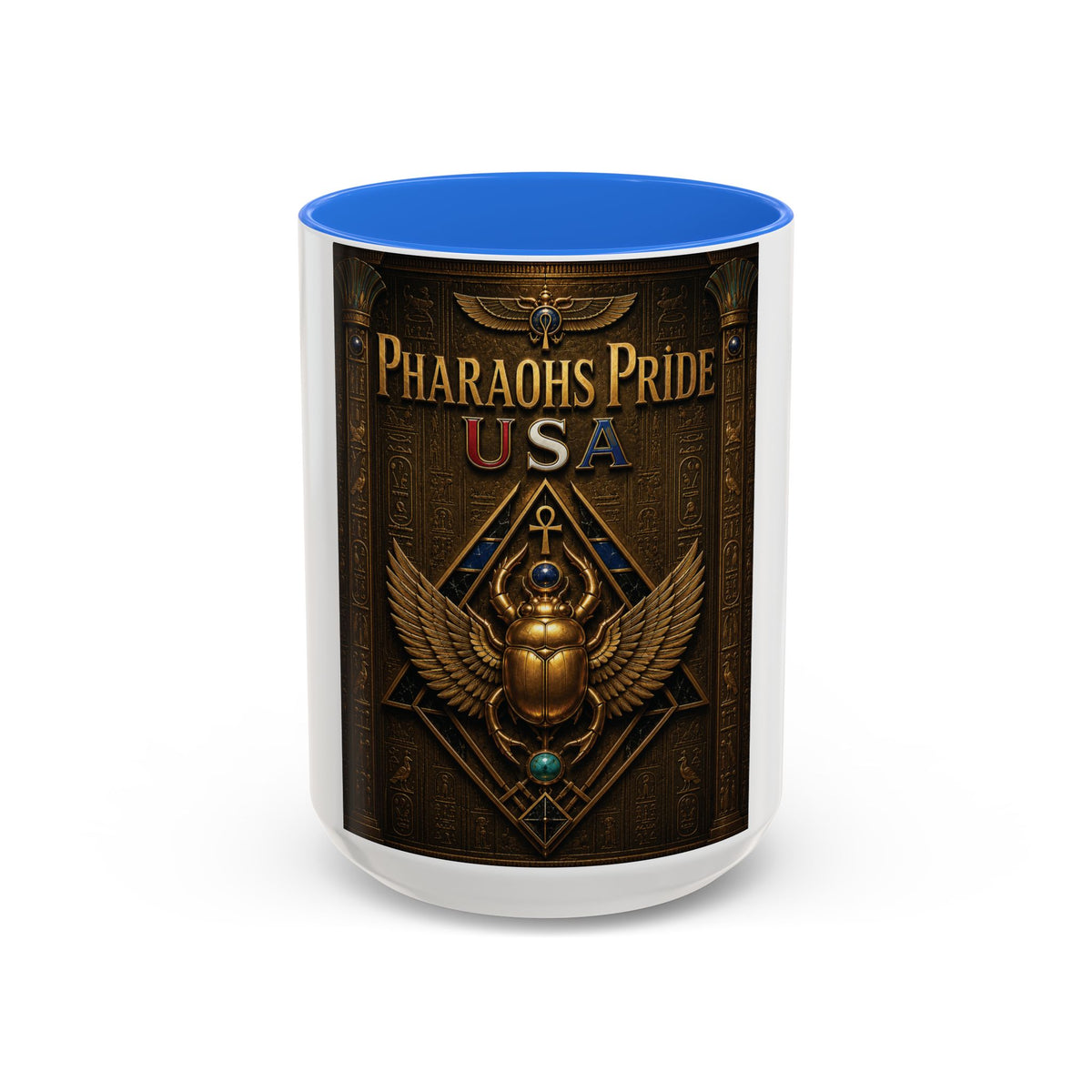 Pharaohs Pride USA Colorful Ceramic Mug (11 oz, 15 oz)