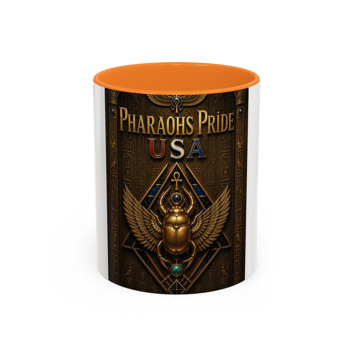 Pharaohs Pride USA Colorful Ceramic Mug (11 oz, 15 oz)